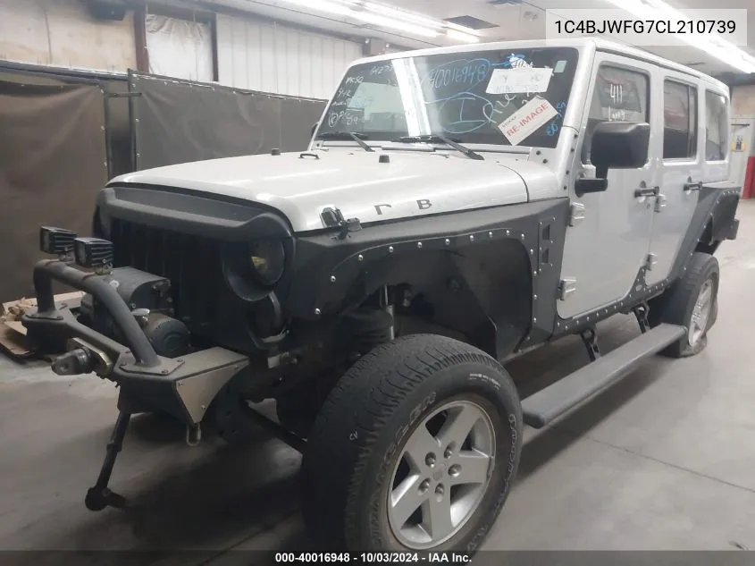 2012 Jeep Wrangler Unlimited Rubicon VIN: 1C4BJWFG7CL210739 Lot: 40016948