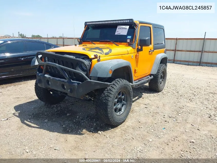 1C4AJWAG8CL245857 2012 Jeep Wrangler Sport