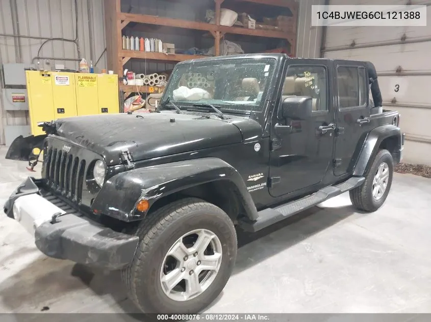 1C4BJWEG6CL121388 2012 Jeep Wrangler Unlimited Sahara