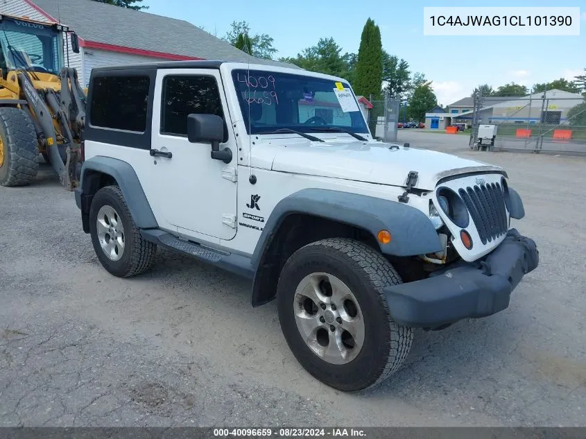 2012 Jeep Wrangler Sport VIN: 1C4AJWAG1CL101390 Lot: 40096659