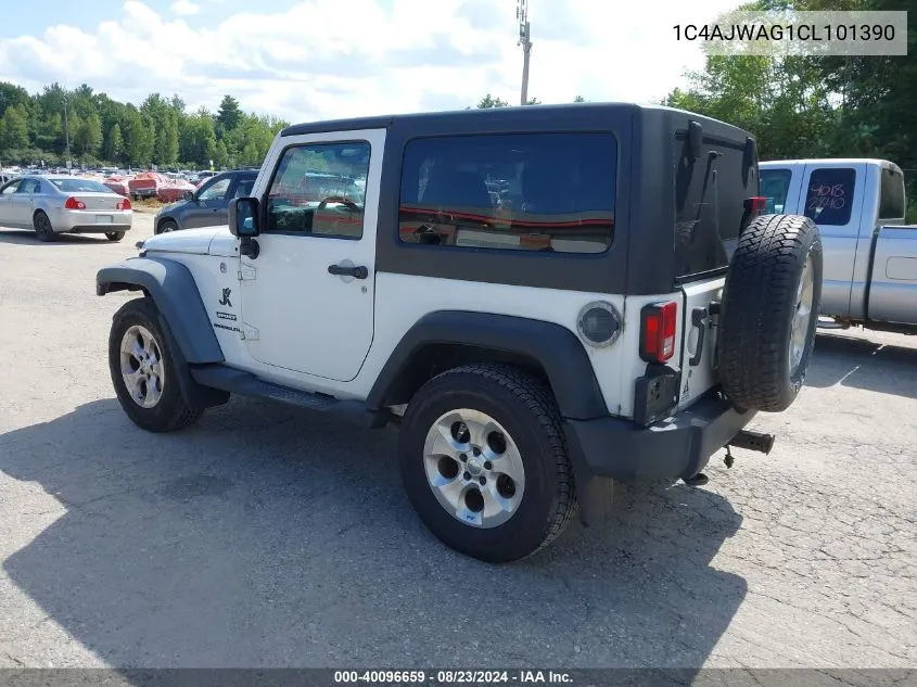 1C4AJWAG1CL101390 2012 Jeep Wrangler Sport