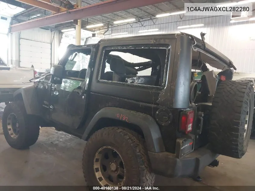 1C4AJWAGXCL282280 2012 Jeep Wrangler Sport