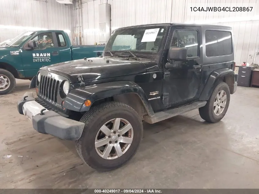 1C4AJWBG4CL208867 2012 Jeep Wrangler Sahara