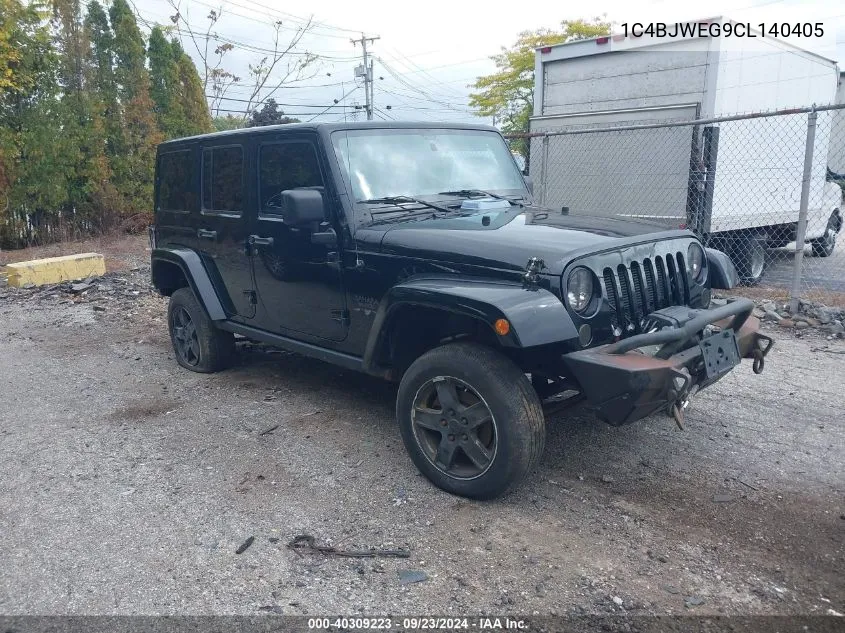 2012 Jeep Wrangler Unlimited Sahara VIN: 1C4BJWEG9CL140405 Lot: 40309223