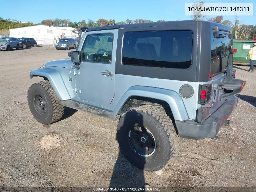 1C4AJWBG7CL148311 2012 Jeep Wrangler Sahara