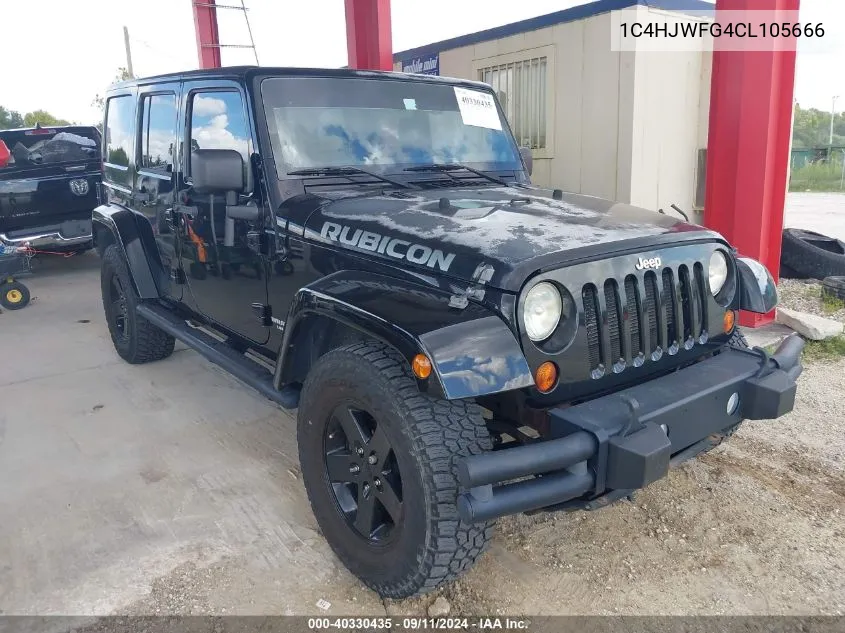 2012 Jeep Wrangler Unlimited Rubicon VIN: 1C4HJWFG4CL105666 Lot: 40330435