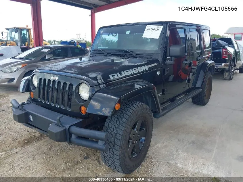 2012 Jeep Wrangler Unlimited Rubicon VIN: 1C4HJWFG4CL105666 Lot: 40330435