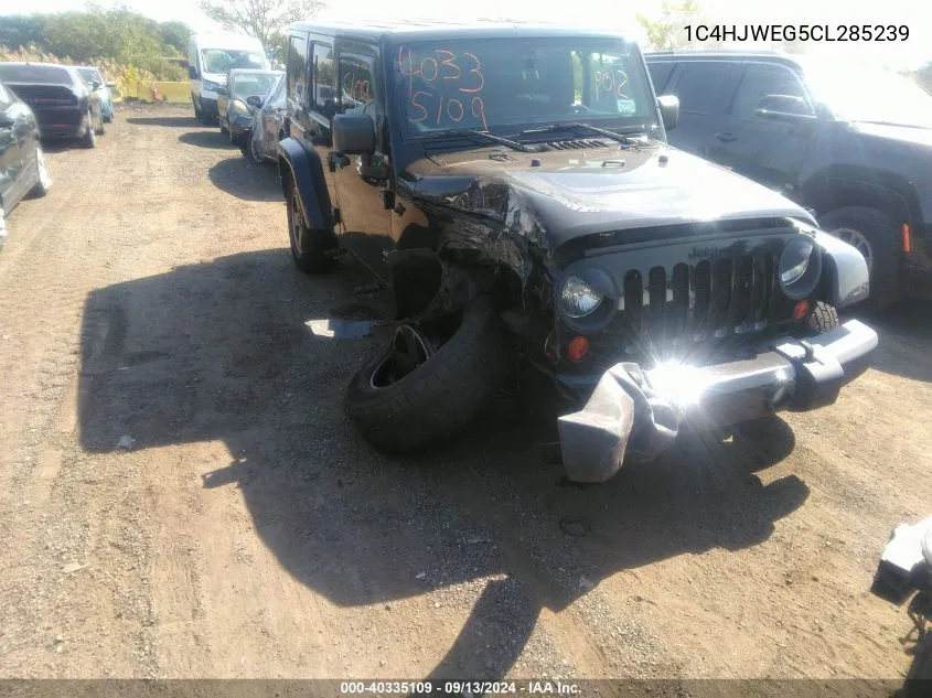 2012 Jeep Wrangler Unlimited Sahara VIN: 1C4HJWEG5CL285239 Lot: 40335109