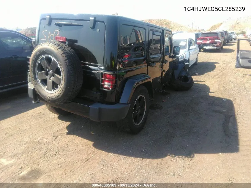 1C4HJWEG5CL285239 2012 Jeep Wrangler Unlimited Sahara