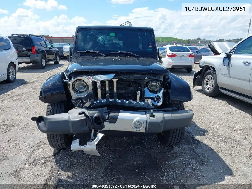 1C4BJWEGXCL273951 2012 Jeep Wrangler Unlimited Sahara