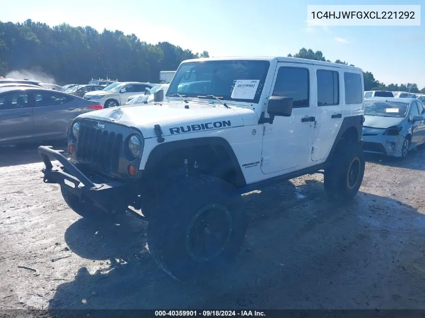 2012 Jeep Wrangler Unlimited R Rubicon VIN: 1C4HJWFGXCL221292 Lot: 40359901