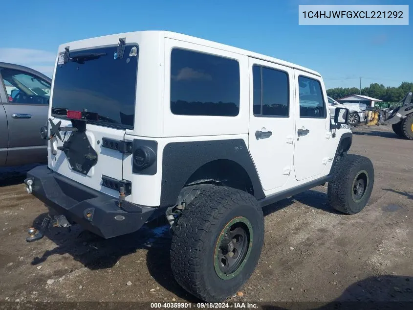 2012 Jeep Wrangler Unlimited R Rubicon VIN: 1C4HJWFGXCL221292 Lot: 40359901