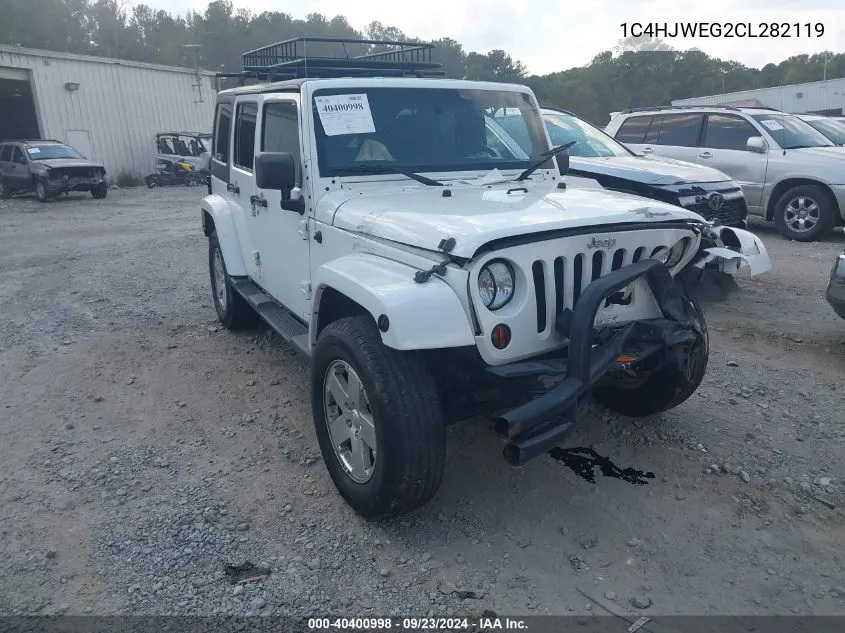 2012 Jeep Wrangler Unlimited Sahara VIN: 1C4HJWEG2CL282119 Lot: 40400998