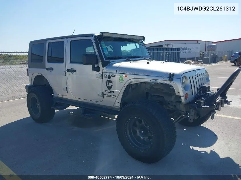 2012 Jeep Wrangler Unlimited Sport VIN: 1C4BJWDG2CL261312 Lot: 40502774