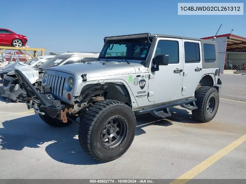 2012 Jeep Wrangler Unlimited Sport VIN: 1C4BJWDG2CL261312 Lot: 40502774