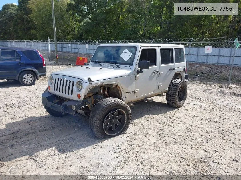 2012 Jeep Wrangler Unlimited Sahara VIN: 1C4BJWEGXCL177561 Lot: 40503730