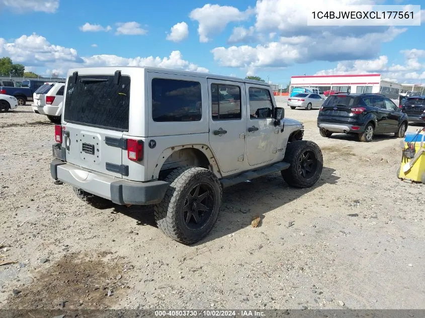 2012 Jeep Wrangler Unlimited Sahara VIN: 1C4BJWEGXCL177561 Lot: 40503730