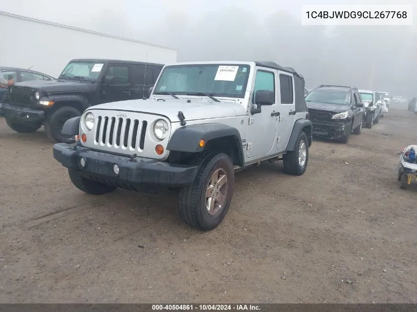 2012 Jeep Wrangler Unlimited Sport VIN: 1C4BJWDG9CL267768 Lot: 40504861