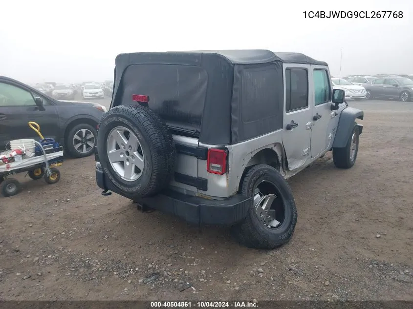 1C4BJWDG9CL267768 2012 Jeep Wrangler Unlimited Sport