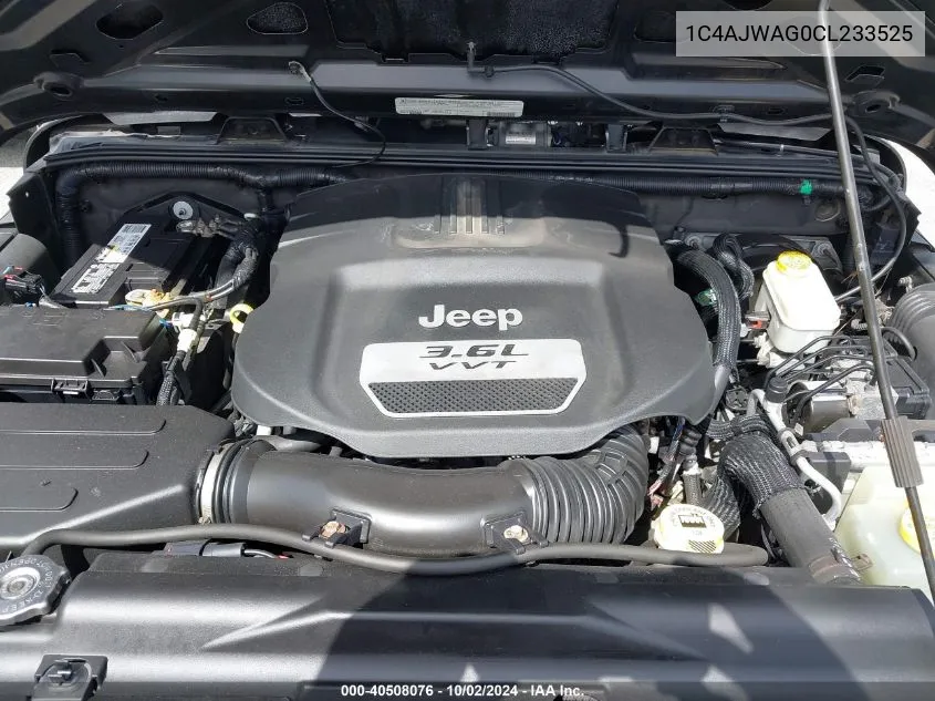 1C4AJWAG0CL233525 2012 Jeep Wrangler Sport