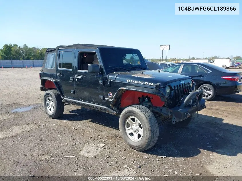 2012 Jeep Wrangler Unlimited Rubicon VIN: 1C4BJWFG6CL189866 Lot: 40522393