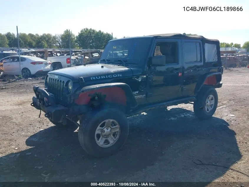 2012 Jeep Wrangler Unlimited Rubicon VIN: 1C4BJWFG6CL189866 Lot: 40522393