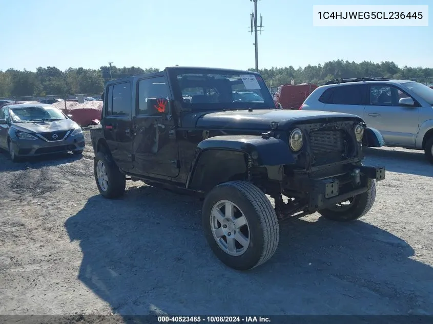 2012 Jeep Wrangler Unlimited Sahara VIN: 1C4HJWEG5CL236445 Lot: 40523485