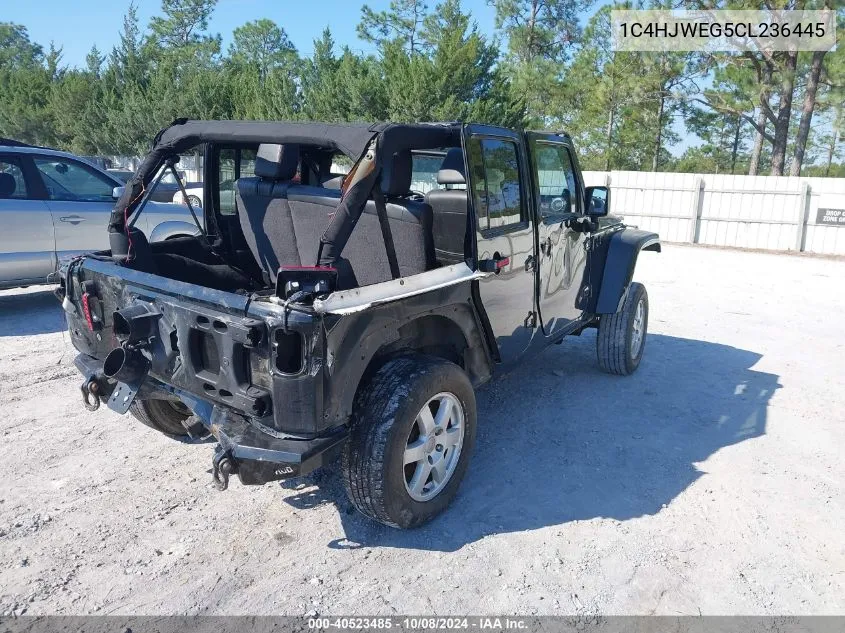 2012 Jeep Wrangler Unlimited Sahara VIN: 1C4HJWEG5CL236445 Lot: 40523485