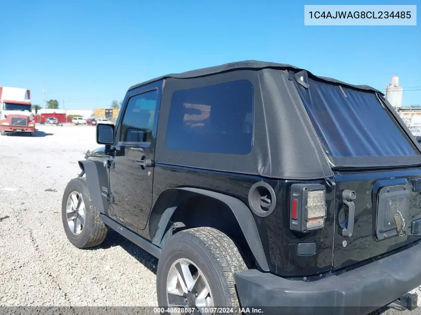 2012 Jeep Wrangler Sport VIN: 1C4AJWAG8CL234485 Lot: 40528087