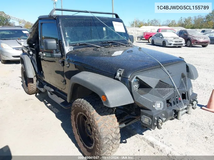 2012 Jeep Wrangler Unlimited Sport VIN: 1C4BJWDG5CL155789 Lot: 40541037