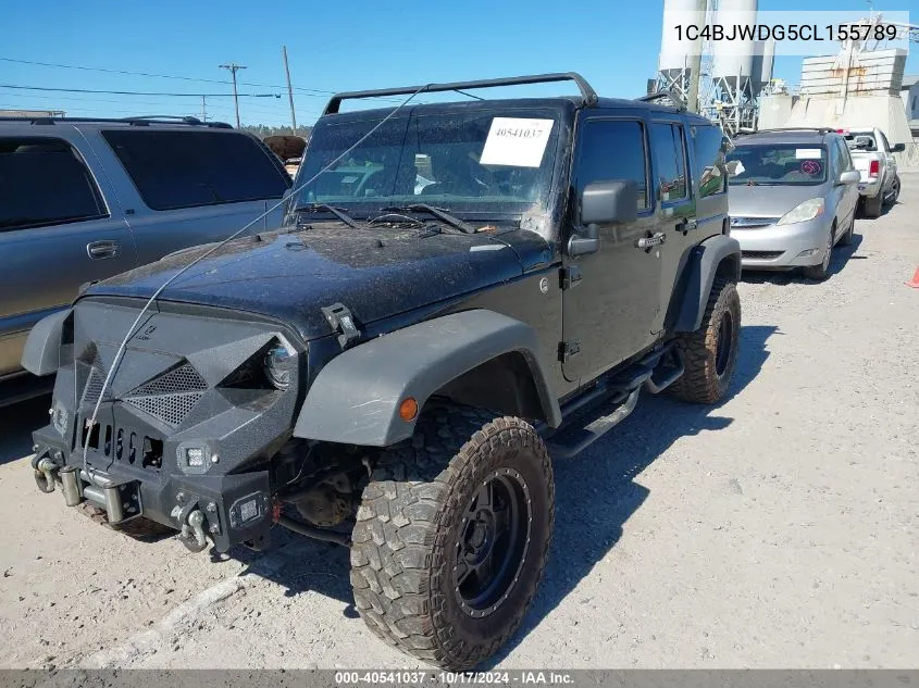 2012 Jeep Wrangler Unlimited Sport VIN: 1C4BJWDG5CL155789 Lot: 40541037