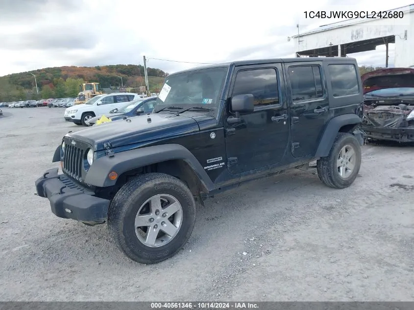 2012 Jeep Wrangler Unlimited Sport Rhd VIN: 1C4BJWKG9CL242680 Lot: 40561346