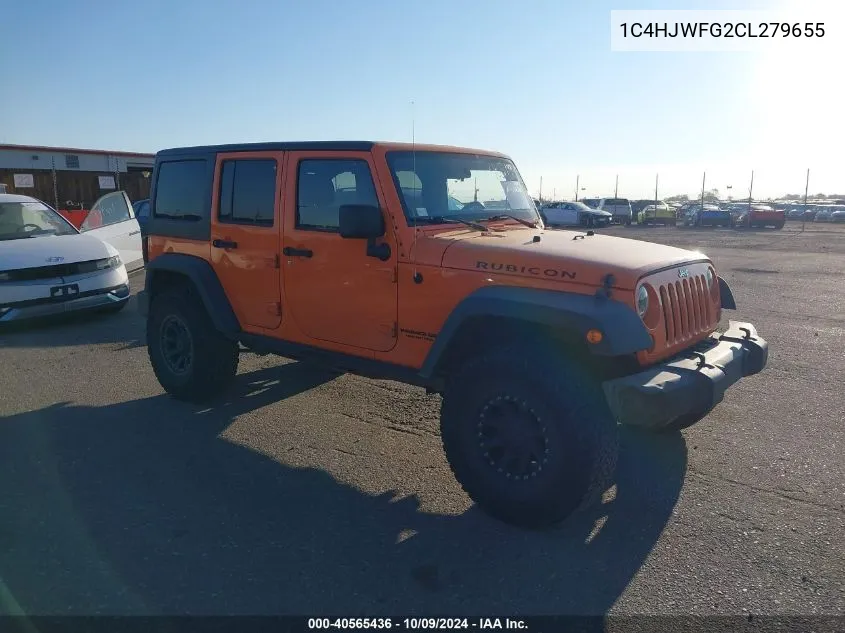 2012 Jeep Wrangler Unlimited Rubicon VIN: 1C4HJWFG2CL279655 Lot: 40565436