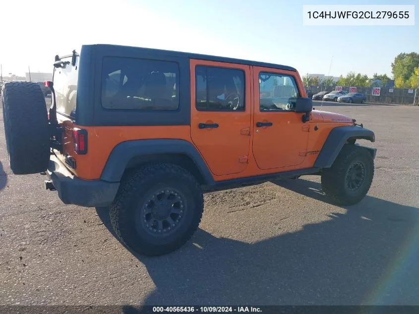 2012 Jeep Wrangler Unlimited Rubicon VIN: 1C4HJWFG2CL279655 Lot: 40565436