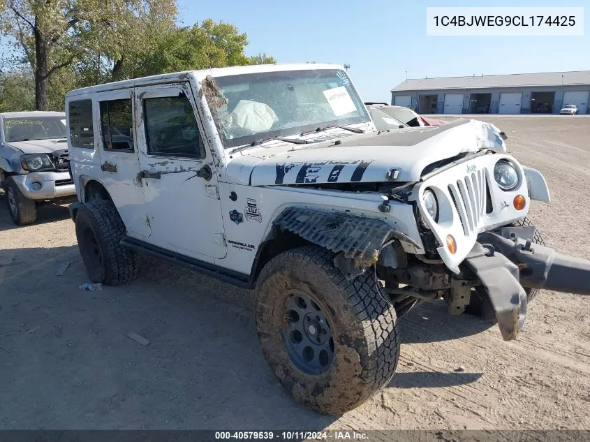 2012 Jeep Wrangler Unlimited Sahara VIN: 1C4BJWEG9CL174425 Lot: 40579539