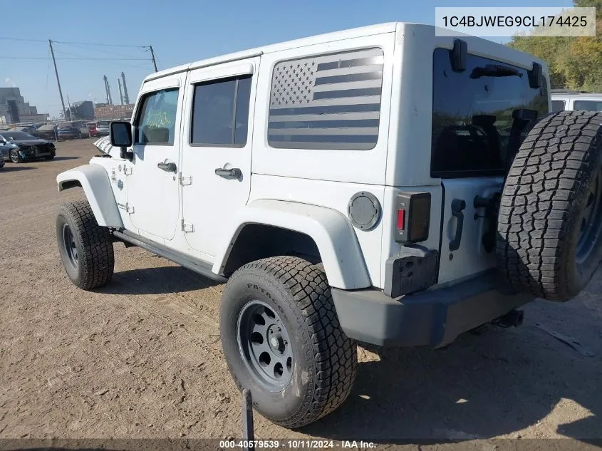 2012 Jeep Wrangler Unlimited Sahara VIN: 1C4BJWEG9CL174425 Lot: 40579539