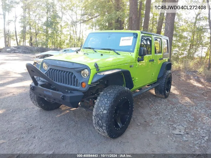 2012 Jeep Wrangler Unlimited Sport VIN: 1C4BJWDG4CL272408 Lot: 40594443