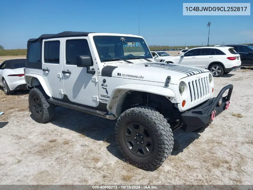 2012 Jeep Wrangler Unlimited Sport VIN: 1C4BJWDG9CL252817 Lot: 40600213