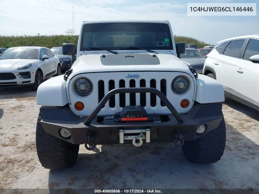 2012 Jeep Wrangler Unlimited Sahara VIN: 1C4HJWEG6CL146446 Lot: 40605606