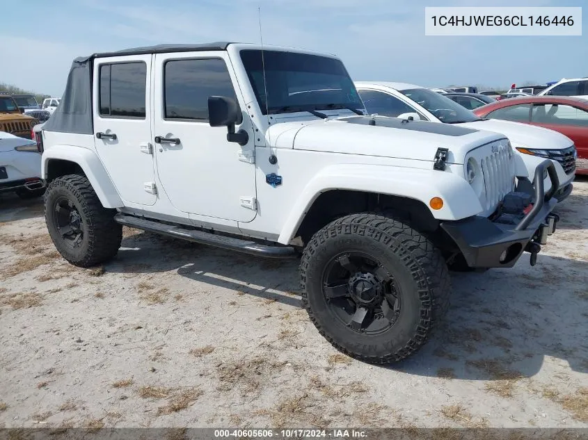 2012 Jeep Wrangler Unlimited Sahara VIN: 1C4HJWEG6CL146446 Lot: 40605606