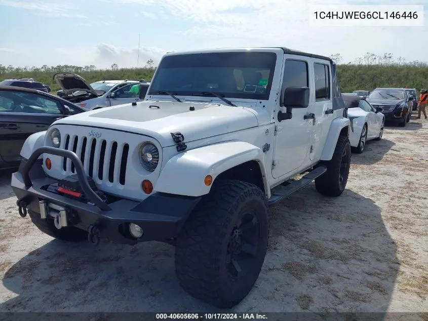 2012 Jeep Wrangler Unlimited Sahara VIN: 1C4HJWEG6CL146446 Lot: 40605606