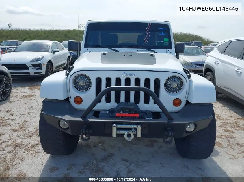 2012 Jeep Wrangler Unlimited Sahara VIN: 1C4HJWEG6CL146446 Lot: 40605606