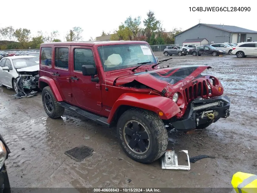 2012 Jeep Wrangler Unlimited Sahara VIN: 1C4BJWEG6CL284090 Lot: 40608843