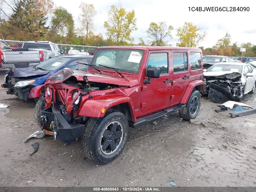 2012 Jeep Wrangler Unlimited Sahara VIN: 1C4BJWEG6CL284090 Lot: 40608843