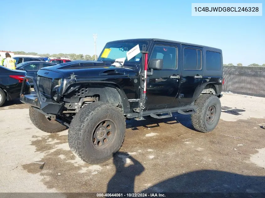 2012 Jeep Wrangler Unlimited Sport VIN: 1C4BJWDG8CL246328 Lot: 40644061