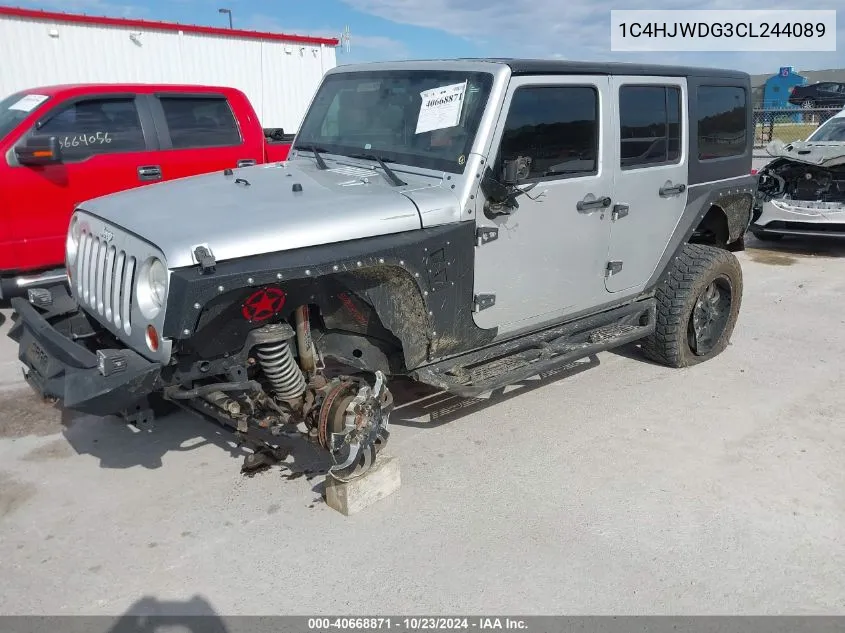 2012 Jeep Wrangler Unlimited Sport VIN: 1C4HJWDG3CL244089 Lot: 40668871