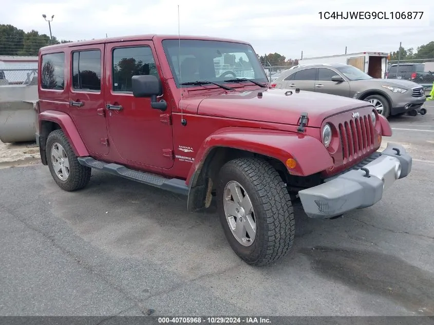 2012 Jeep Wrangler Unlimited Sahara VIN: 1C4HJWEG9CL106877 Lot: 40705968