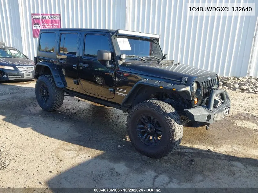 2012 Jeep Wrangler Unlimited Sport VIN: 1C4BJWDGXCL132640 Lot: 40736165