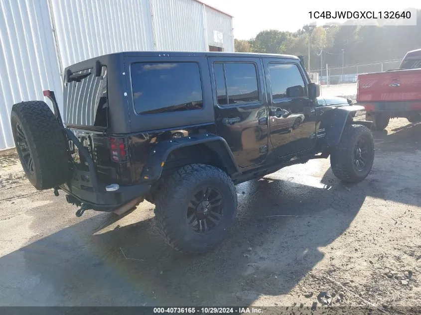 2012 Jeep Wrangler Unlimited Sport VIN: 1C4BJWDGXCL132640 Lot: 40736165