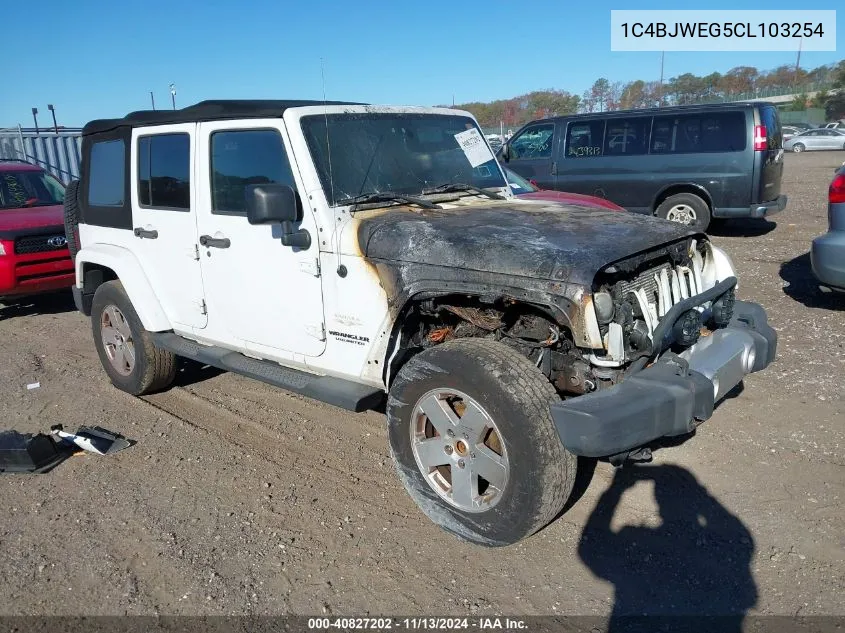 1C4BJWEG5CL103254 2012 Jeep Wrangler Unlimited Sahara